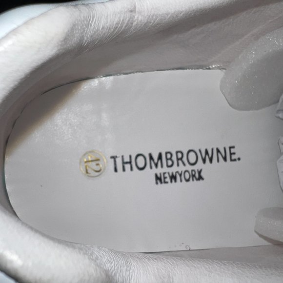 THOM BROWNE White classic casual shoes Size 42
